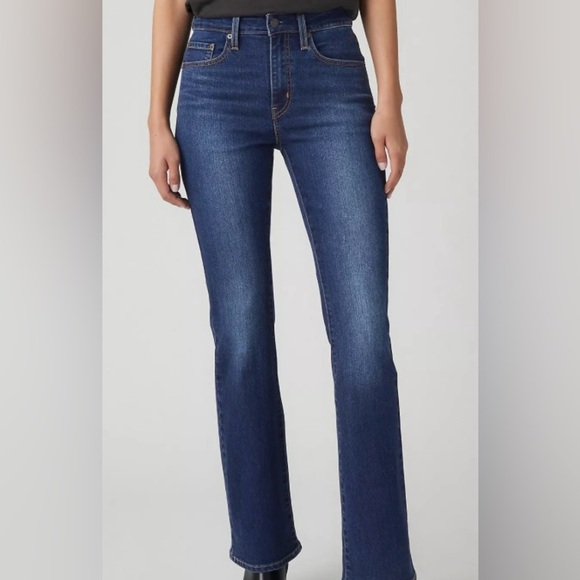 725 HIGH RISE BOOTCUT WOMEN'S JEANS DARK WASH SIZE 24 - Picture 1 of 10